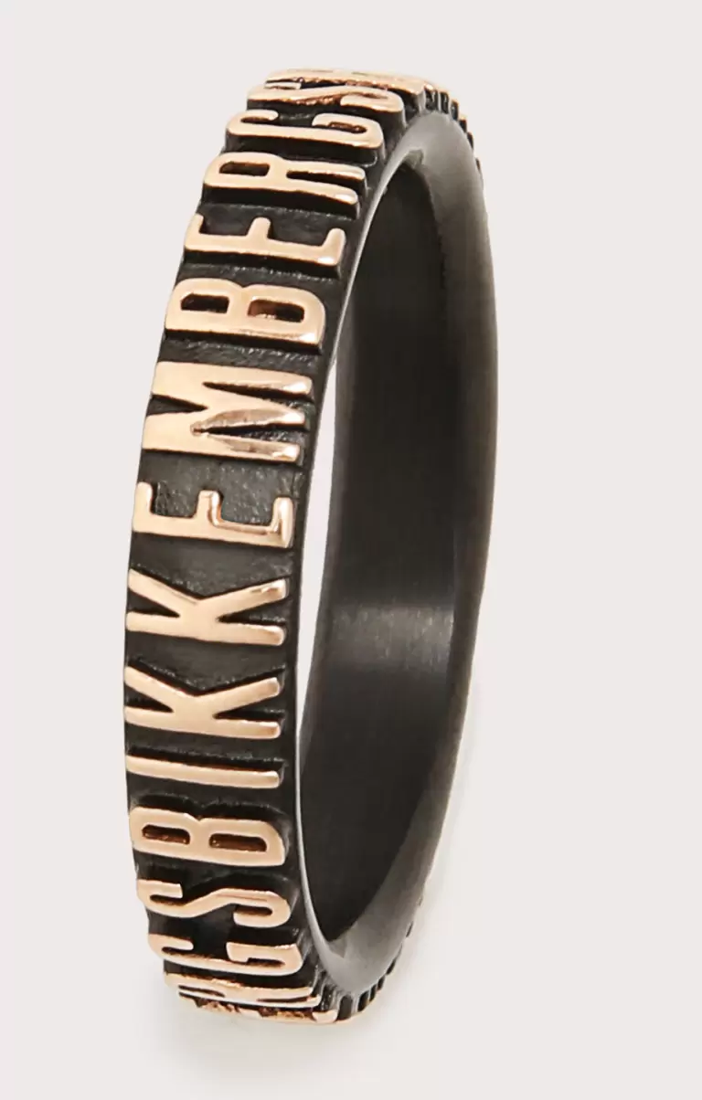 280 Bikkembergs Unisex Ring With Embossed Lettering Schmuck Mann - 1
