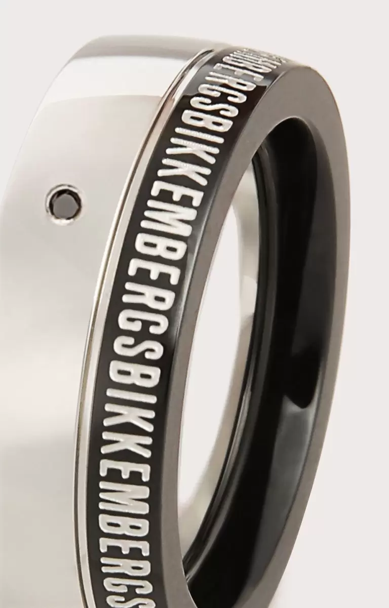 Mann Bikkembergs Men's Ring With Diamond 086 Schmuck - 1