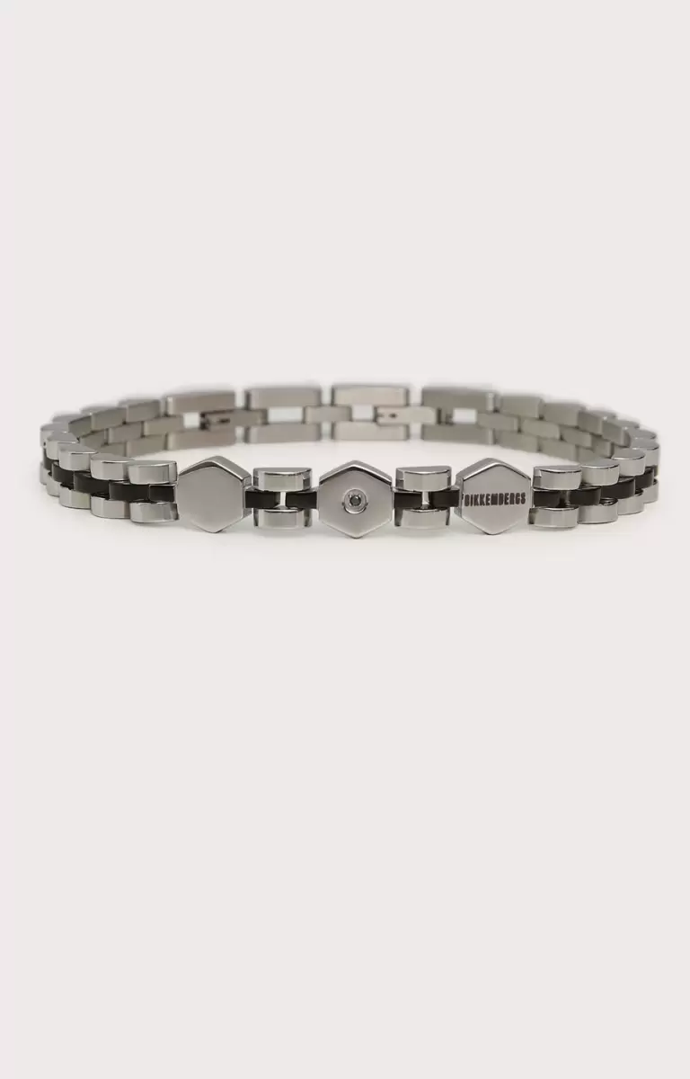 Mann 086 Bikkembergs Men’s Chain Bracelet With Diamond Schmuck