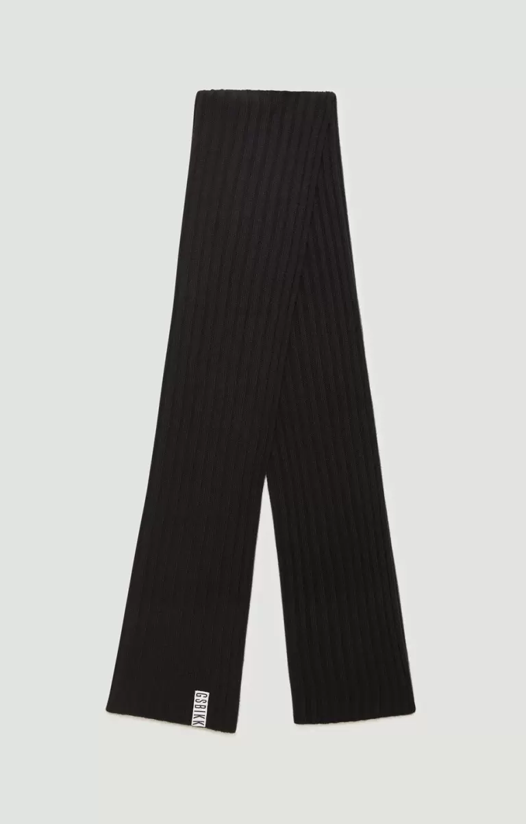 Schals 001 Bikkembergs Mann Ribbed Scarf In Blended Wool