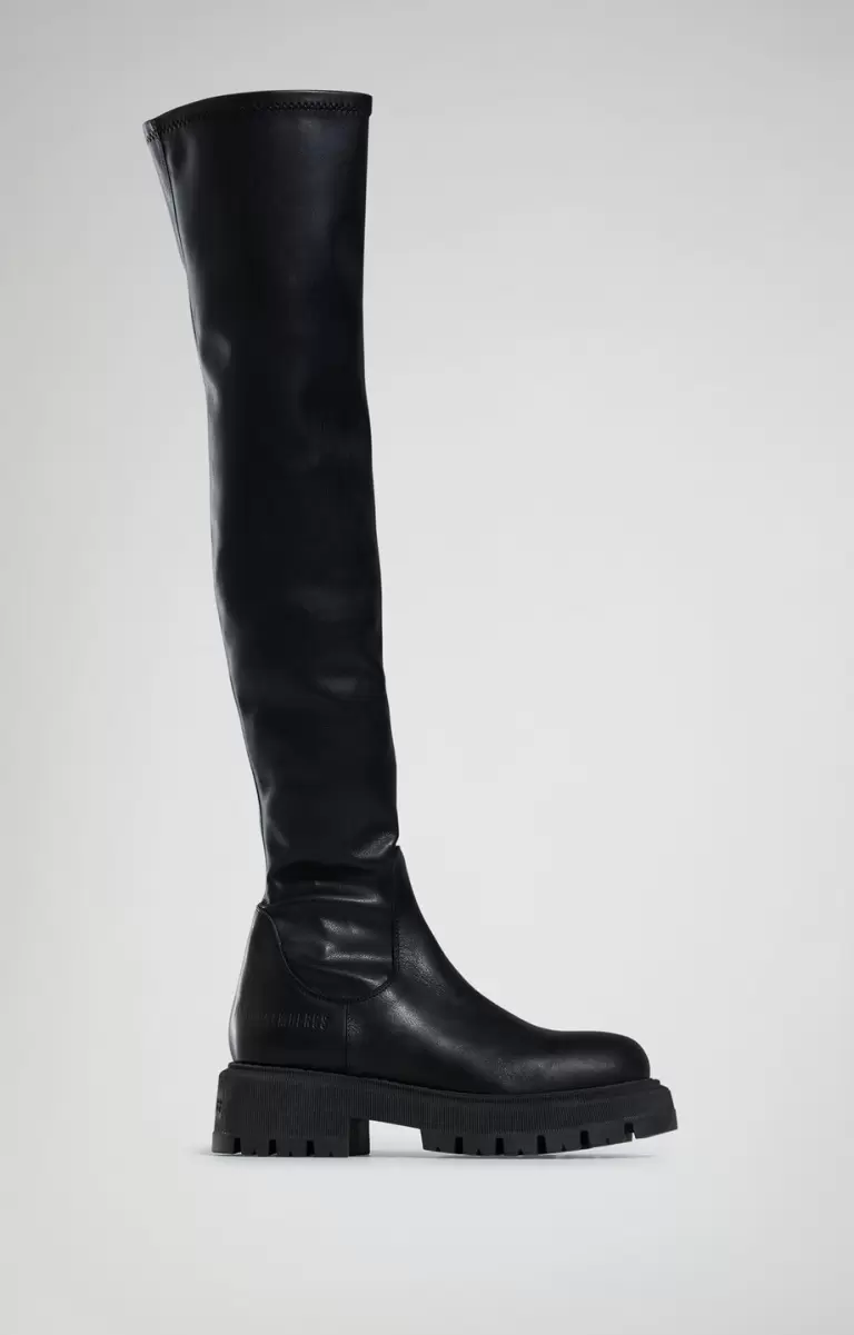 Bikkembergs Black Frau Stiefel Bik Woman Elasticized Boots - 1