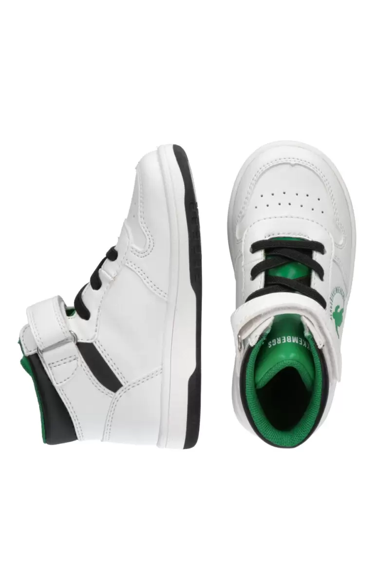 Bikkembergs Kids Shoes (4-6) Boy's High-Top Sneakers - Oliver White Kind - 2