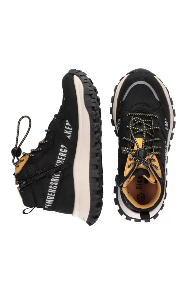 Black Junior Shoes (8-16) Bikkembergs High-Top Boy's Sneakers - Gregory Kind - 2