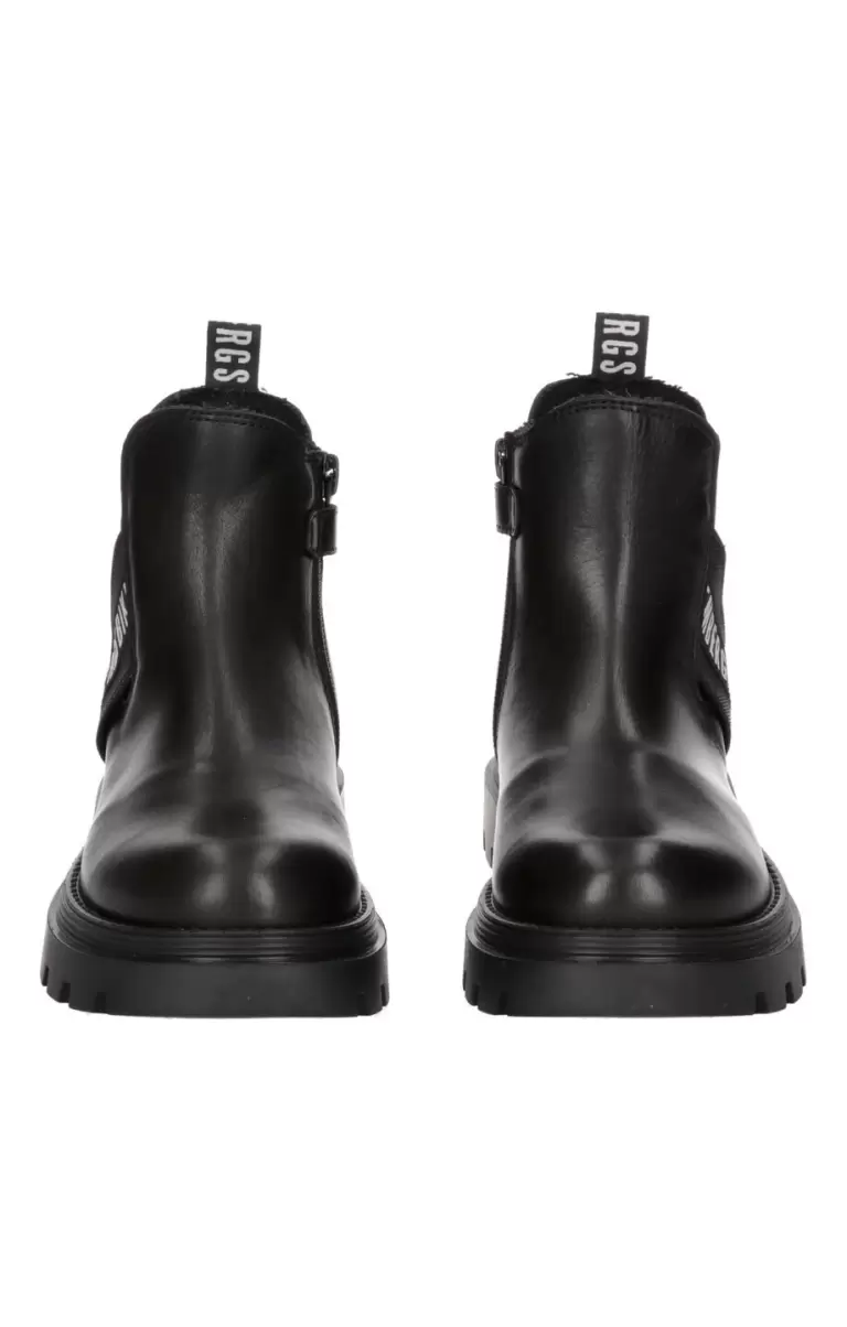 Boy's Boots 3113 Kind Junior Shoes (8-16) Black Bikkembergs - 2