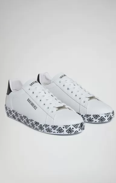 Bikkembergs Recoba M Men's Sneakers With Printed Sole Sneakers Mann White/Black