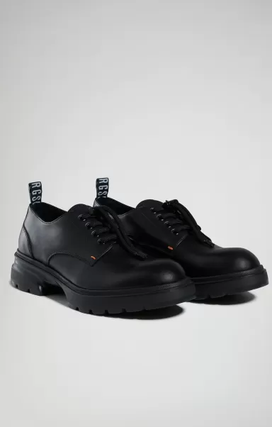 Black/Orange Mann Slip-On Schuhe New City Men's Lace-Up Shoes Bikkembergs