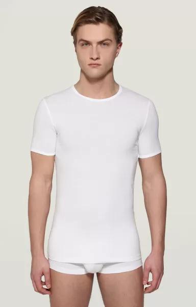 Mann Men's Round Neck Undershirt Trägershirt White Bikkembergs