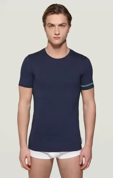 Trägershirt Men's Undershirt In Organic Cotton Mann Bikkembergs Navy