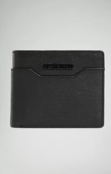 Geldbörsen Black Mann Men's Wallet In Saffiano Leather Bikkembergs