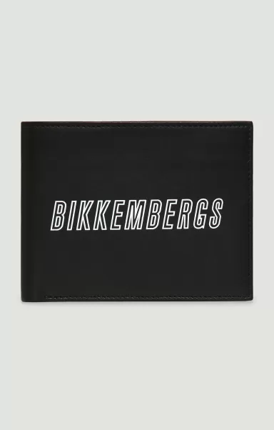 5-Card Rfid Men's Leather Wallet Geldbörsen Mann Black Bikkembergs