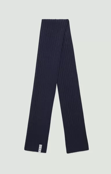 Ribbed Scarf In Blended Wool Bikkembergs 064 Mann Schals