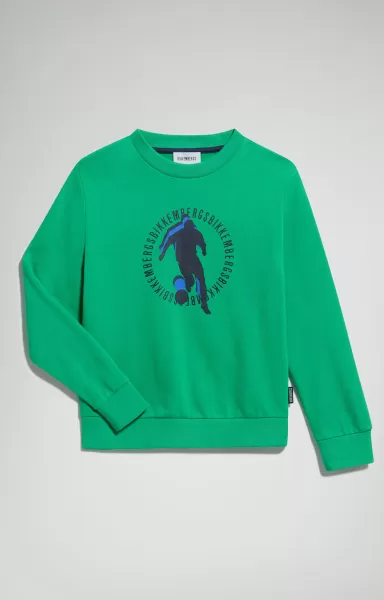 Green Bikkembergs Kind Boy's Fleece Sweatshirt Sweatshirts