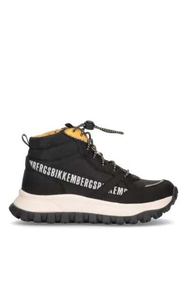 Black Junior Shoes (8-16) Bikkembergs High-Top Boy's Sneakers - Gregory Kind